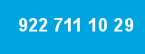 922 711 10 29 922 711 10 29